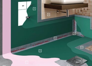 Система гидроизоляции и укладки плитки во внутренних влажных помещениях